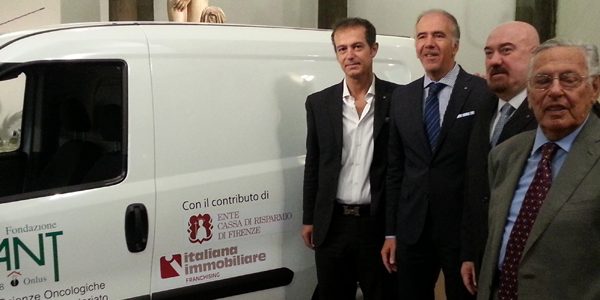 DA ENTE CASSA DI RISPARMIO E ITALIANA IMMOBILIARE UN NUOVO AUTOMEZZO A FONDAZIONE ANT