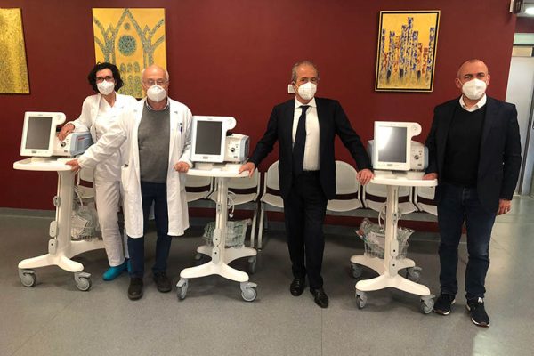 Covid, donati tre nuovi ventilatori polmonari al Santa Maria Nuova