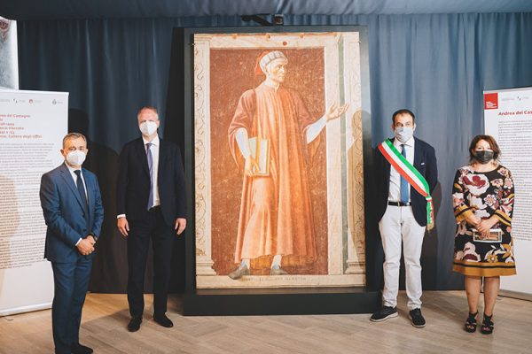 Terre degli Uffizi, il ritratto di Dante in mostra nel borgo natale di Andrea del Castagno che lo dipinse