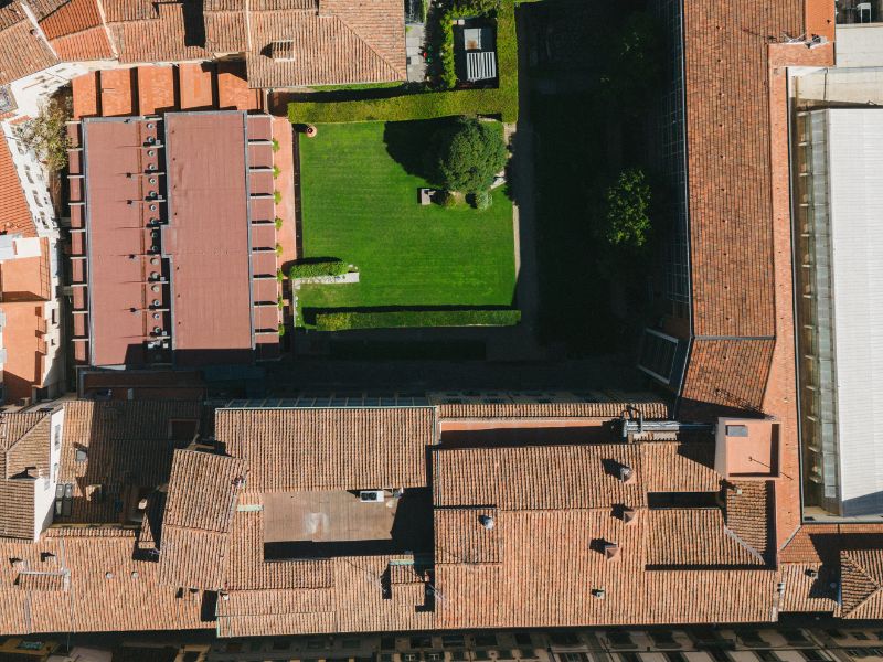 veduta aerea della fondazione